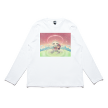 Load image into Gallery viewer, &quot;Our Heart&quot; Cut and Sew Wide-body Long Sleeved Tee White