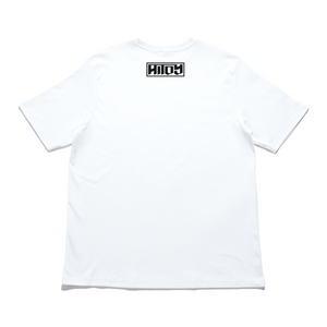 "Youtube Thumbnail" Cut and Sew Wide-body Tee White