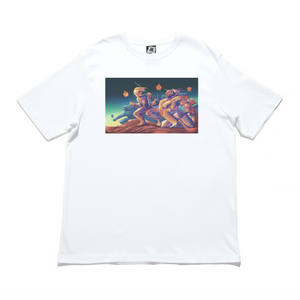 "Youtube Thumbnail" Cut and Sew Wide-body Tee White