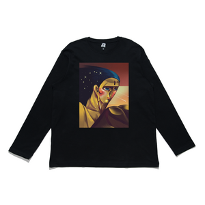 "Cryin" Cut and Sew Wide-body Long Sleeved Tee Black