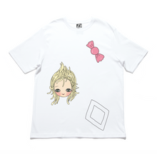 Load image into Gallery viewer, &quot;Delinquent Girl&quot; Cut and Sew Wide-body Tee White