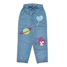 Load image into Gallery viewer, &quot;Space Bad Girl&quot; - Light Drawstring Pants