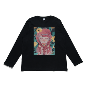 "I Just Want To Grow Old And Die With You" Cut and Sew Wide-body Long Sleeved Tee Black
