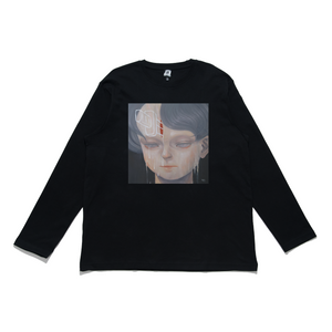 "I Lied" Cut and Sew Wide-body Long Sleeved Tee Black