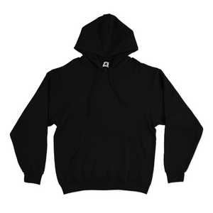 "Aster and Rosie Chickens" Basic Hoodie Black/White