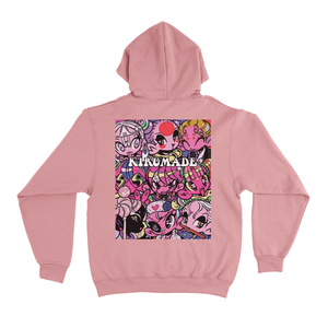 "Hokai Ori Series" Fleece Hoodie Light Pink