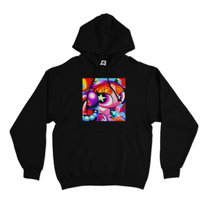 "The Transceivers CATS!" Basic Hoodie Black/White/Pink