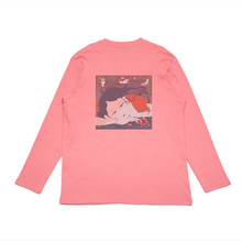 Load image into Gallery viewer, &quot;Poppies&quot; Cut and Sew Wide-body Long Sleeved Tee Salmon Pink
