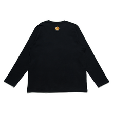 Load image into Gallery viewer, &quot;Neothaicivilization: The Observer&quot; Cut and Sew Wide-body Long Sleeved Tee White/Black