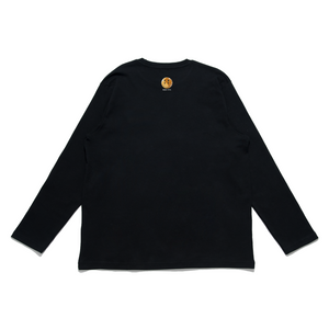 "Neothaicivilization: The Observer" Cut and Sew Wide-body Long Sleeved Tee White/Black