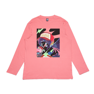 "Neothaicivilization: The Adventure" Cut and Sew Wide-body Long Sleeved Tee Salmon Pink