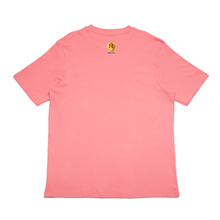 Load image into Gallery viewer, &quot;Neothaicivilization: Dancing Star&quot; - Cut and Sew Wide-body Tee White/Black/Salmon Pink