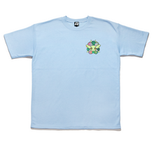 Load image into Gallery viewer, &quot;Blossom Genesis&quot; Taper-Fit Heavy Cotton Tee Mint/ Sky Blue
