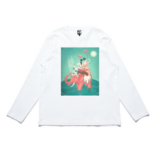 Load image into Gallery viewer, &quot;Safety Of Water&quot; Cut and Sew Wide-body Long Sleeved Tee White