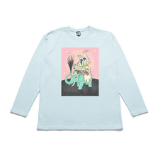 Load image into Gallery viewer, &quot;The Black Water&quot; Taper-Fit Heavy Cotton Long Sleeve Tee Mint