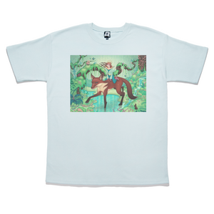 "The Fox's Respite" Taper-Fit Heavy Cotton Tee Mint