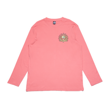 Load image into Gallery viewer, &quot;Bloom&quot; Cut and Sew Wide-body Long Sleeved Tee Salmon Pink