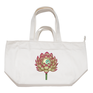 "Bloom" Tote Carrier Bag Cream/Green