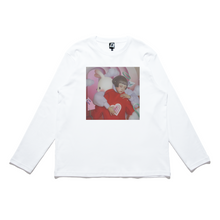 Load image into Gallery viewer, &quot;Stranger in a Dream&quot; Cut and Sew Wide-body Long Sleeved Tee White/Salmon Pink