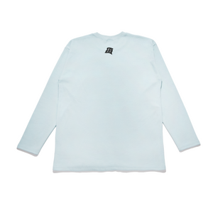 "Crossing River" Taper-Fit Heavy Cotton Long Sleeve Tee Mint