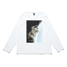 Load image into Gallery viewer, &quot;Silent&quot; Cut and Sew Wide-body Long Sleeved Tee White/Black