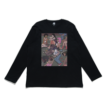 Load image into Gallery viewer, &quot;After Party&quot; Cut and Sew Wide-body Long Sleeved Tee White/Black