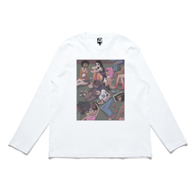 Load image into Gallery viewer, &quot;After Party&quot; Cut and Sew Wide-body Long Sleeved Tee White/Black