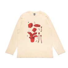 Load image into Gallery viewer, &quot;Early Adult&quot; Cut and Sew Wide-body Long Sleeved Tee White/Beige