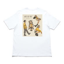 Load image into Gallery viewer, &quot;Relax, Just be You&quot; Cut and Sew Wide-body Tee White