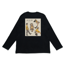 Load image into Gallery viewer, &quot;Bored, Just be You&quot; Cut and Sew Wide-body Long Sleeved Tee White/Black