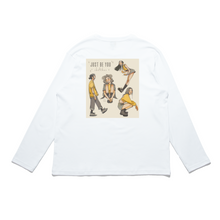 Load image into Gallery viewer, &quot;Bored, Just be You&quot; Cut and Sew Wide-body Long Sleeved Tee White/Black