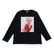 Load image into Gallery viewer, &quot;Red&quot; Cut and Sew Wide-body Long Sleeved Tee White/Black