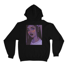 Load image into Gallery viewer, &quot;Stars&quot; Basic Hoodie White/Black