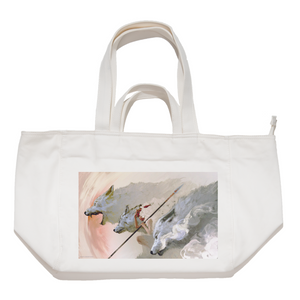 "Knight of the Void" Tote Carrier Bag Cream