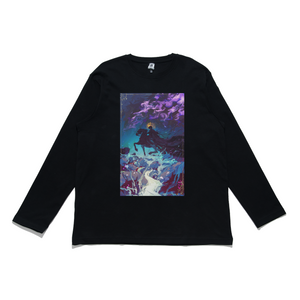 "The Pack" Cut and Sew Wide-body Long Sleeved Tee Black