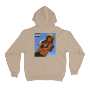 "Be the Cowgirl" Basic Hoodie White/Beige