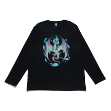 Load image into Gallery viewer, &quot;Water Dragon&quot; Cut and Sew Wide-body Long Sleeved Tee White/Black/Beige