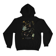 Load image into Gallery viewer, &quot;La Fleuriste&quot; Basic Hoodie White/Black