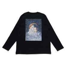 Load image into Gallery viewer, &quot;La Lune&quot; Cut and Sew Wide-body Long Sleeved Tee Black