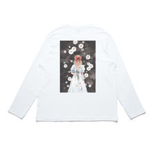 Load image into Gallery viewer, &quot;My Sweet Daisy&quot; Cut and Sew Wide-body Long Sleeved Tee White/Black