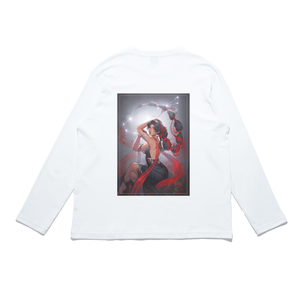 "Scorpio" Cut and Sew Wide-body Long Sleeved Tee White