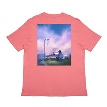 Load image into Gallery viewer, &quot;Introvert&quot; Cut and Sew Wide-body Tee White/Salmon Pink