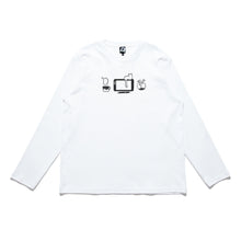 Load image into Gallery viewer, &quot;Introvert&quot; Cut and Sew Wide-body Long Sleeved Tee White/Salmon Pink