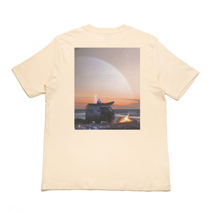 "Peace of Mind" Cut and Sew Wide-body Tee Beige
