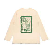 Load image into Gallery viewer, &quot;YoungBlood&quot; Cut and Sew Wide-body Long Sleeved Tee White/Beige