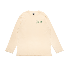 Load image into Gallery viewer, &quot;YoungBlood&quot; Cut and Sew Wide-body Long Sleeved Tee White/Beige