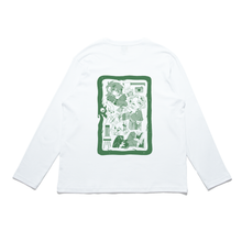 Load image into Gallery viewer, &quot;YoungBlood&quot; Cut and Sew Wide-body Long Sleeved Tee White/Beige