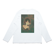 Load image into Gallery viewer, &quot;Touch Starved&quot; Cut and Sew Wide-body Long Sleeved Tee White/Black