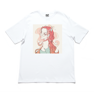 "Tess" Cut and Sew Wide-body Tee White