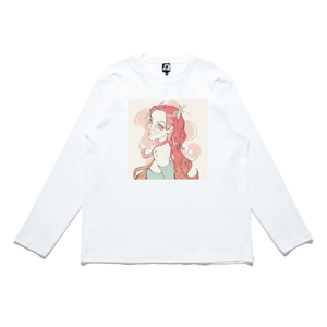 "Tess" Cut and Sew Wide-body Long Sleeved Tee White